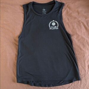 Club Pilates instructor Black Tank Top